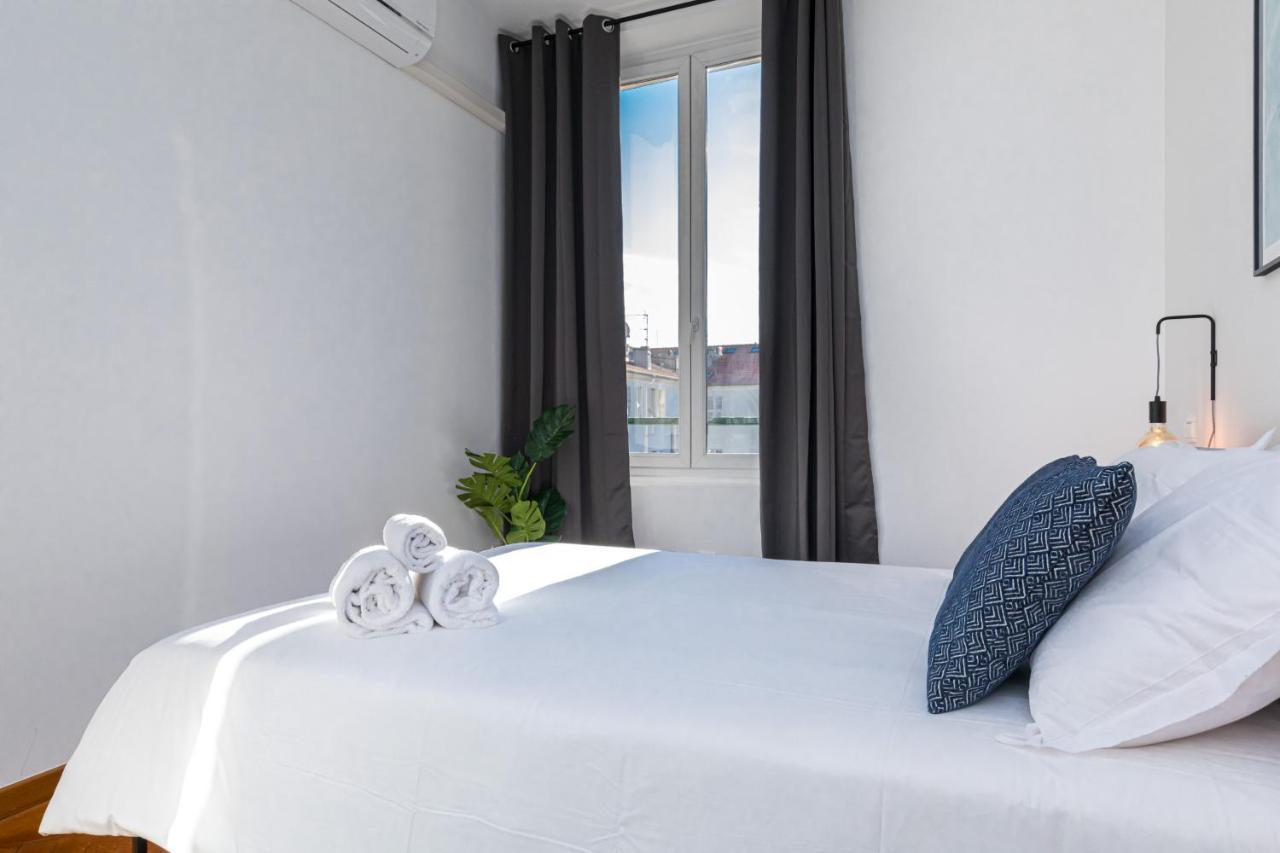 7 Medecin - Place Massena - Central 2P - Lumineux - Climatise Niza Exterior foto