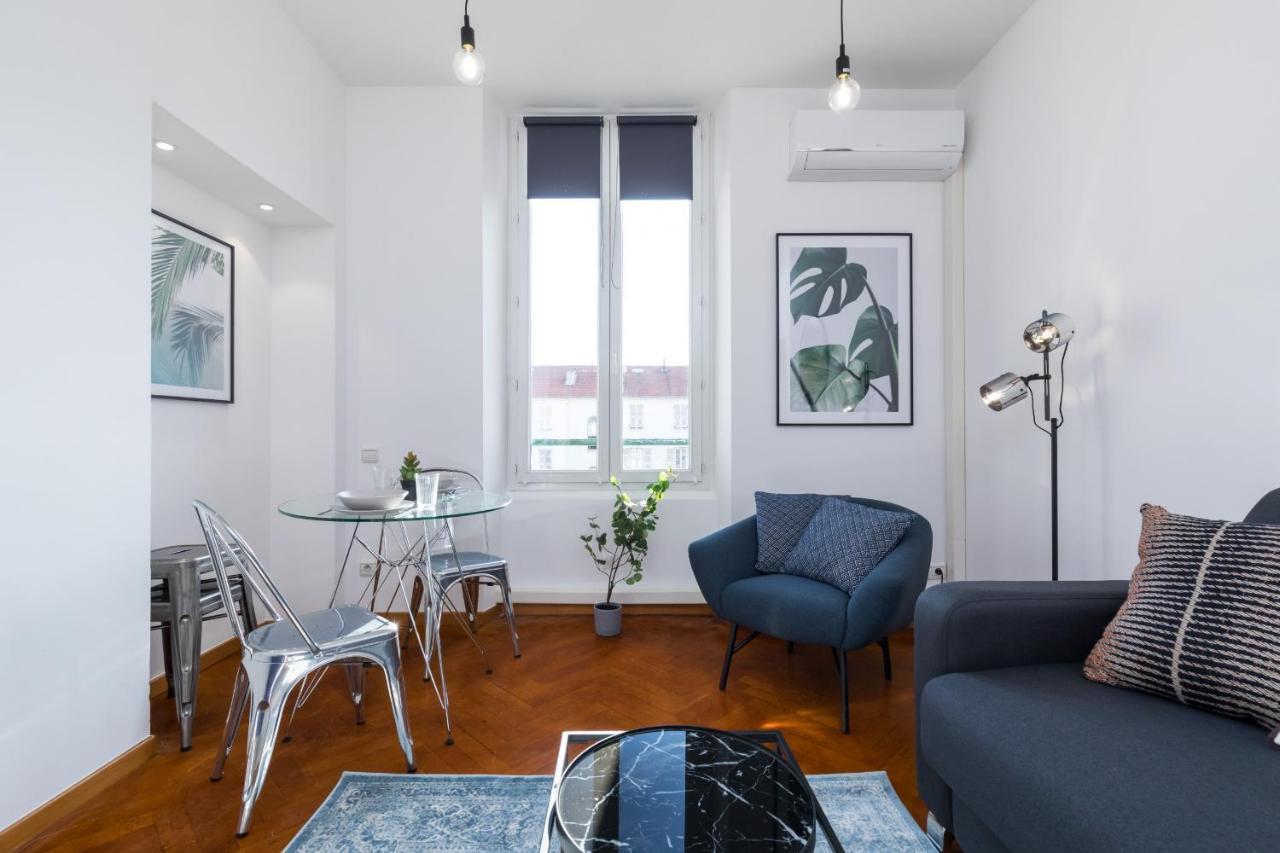 7 Medecin - Place Massena - Central 2P - Lumineux - Climatise Niza Exterior foto
